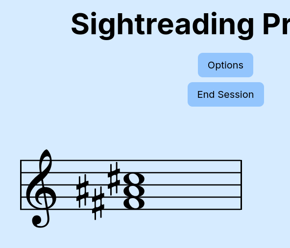 Picture of sightreading practice website